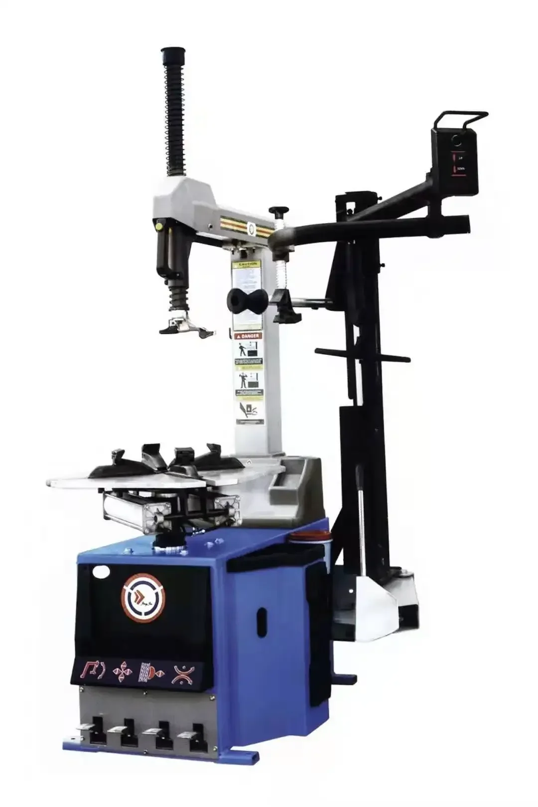 High Quality Tilt Back Fully Automatic and Pneumatic 10-22 Tire Changer with Three Positions Pressing Helper