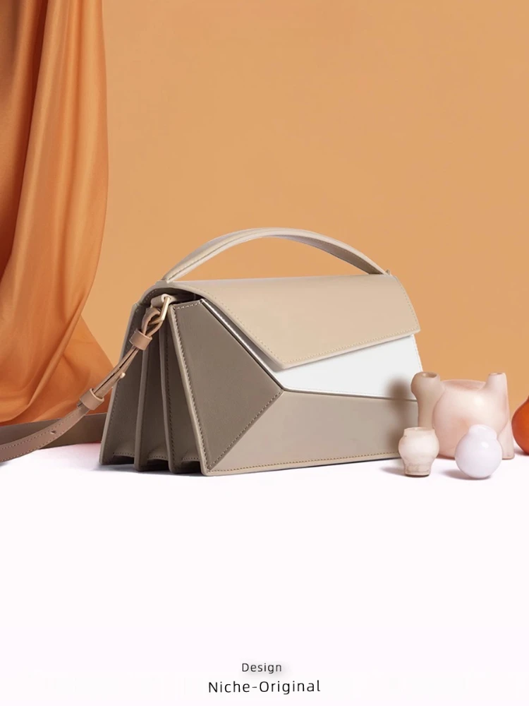 مصمم العلامة التجارية الجديدة التركية هندسية اللون المعين ساحة الكتف حقائب كروسبودي للنساء SUмка Жenskah الساخن بيع #3