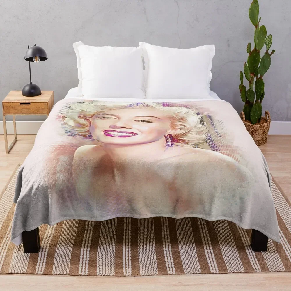 Marilyn Monroe Throw Blanket Fluffys Large Hairy Blankets