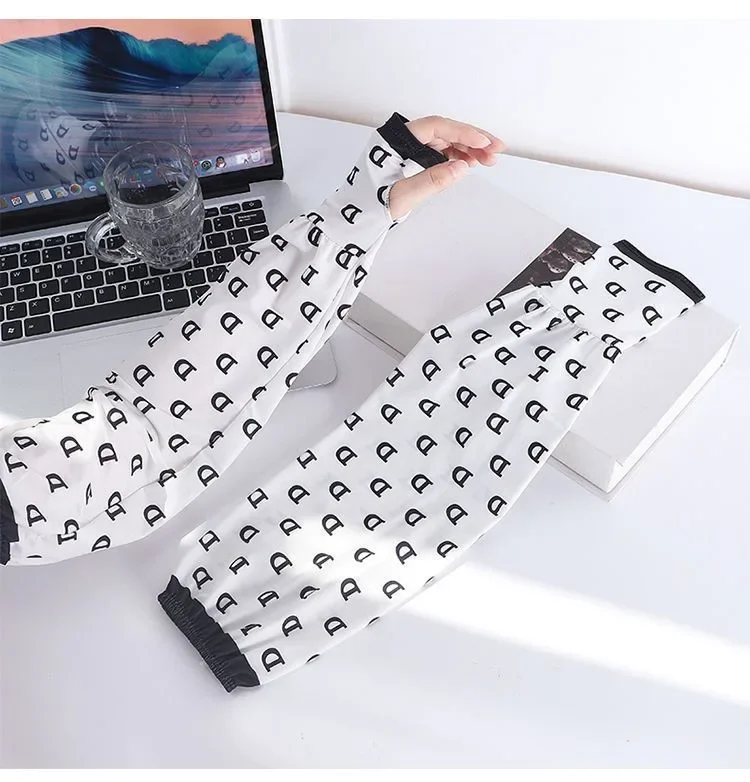 Женский летний солнцезащитный крем из ледяного шелка с рукавами, солнцезащитный чехол на руку, уличный велосипедный чехол для вождения, крутой солнцезащитный чехол на руку, многофункциональный