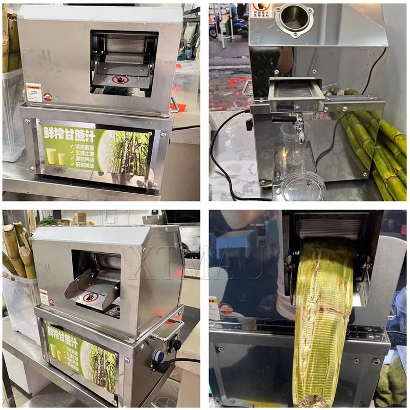Stainless Steel Multi-Purpose Commercial Sugarcane Juice Machine Sugar Cane Juice Extractor Squeezer Sugarcane Juicer