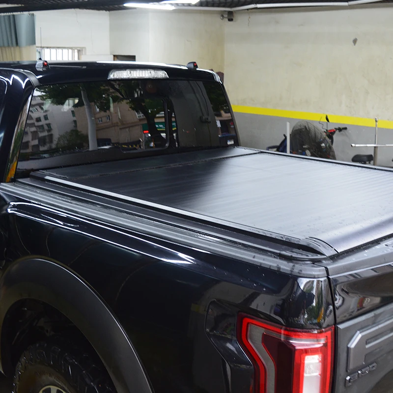 

Retractable Sliding Extendable Universal Aluminum Tonneau Cover for Ford F-150, 5.8' Bed