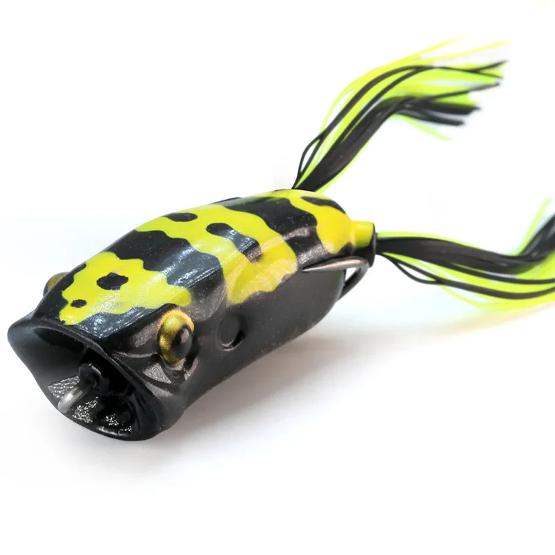 Angeln Locken Big Mouth Frosch 6cm 16g Ändern Frösche Künstliche Köder Weichen Köder Traktor Popper Fangen Snakeheafd fisch Bass – Detail 10