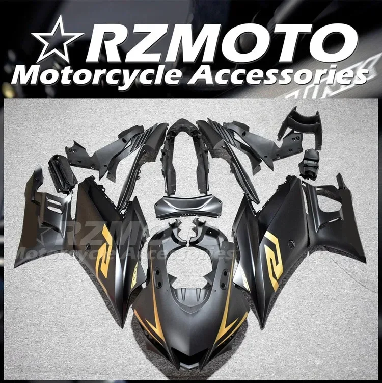 

4Gifts Injection Mold New ABS Fairings Kit Fit for YAMAHA YZF- R3 R25 2019 2020 2021 2022 19 20 21 22 Bodywork Set Matte Golden