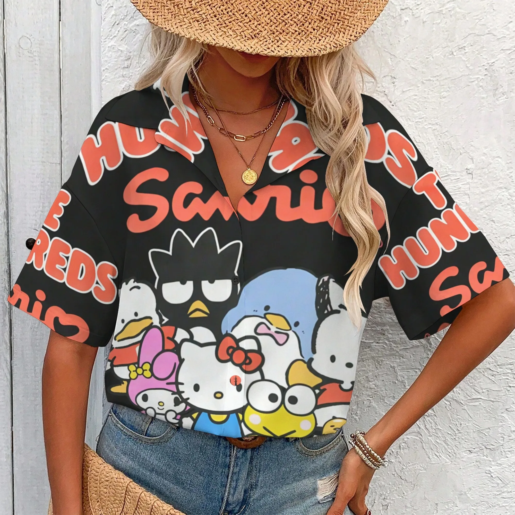 Camiseta de Hello Kitty Fir Girls, camiseta para mujer, ropa para mujer, reseñas coreanas, muchas ropa para niñas, ropa femenina, Tops Y2k para mujer