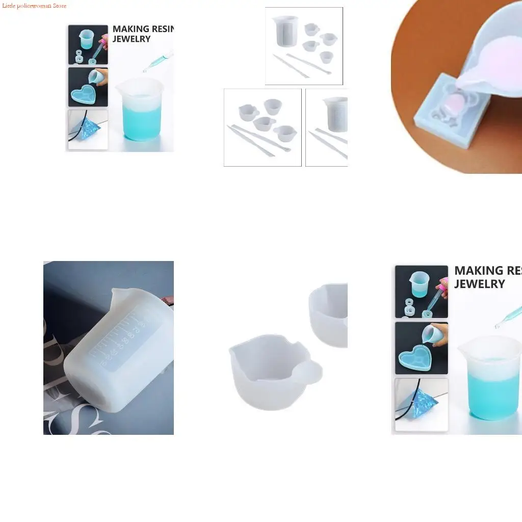 F92D Epoxy Split Cup Stir Stir Non-Stick Measuring Cup with Precise Scale Resin Mixing Cup Card Slot Cup Dispensing Cup