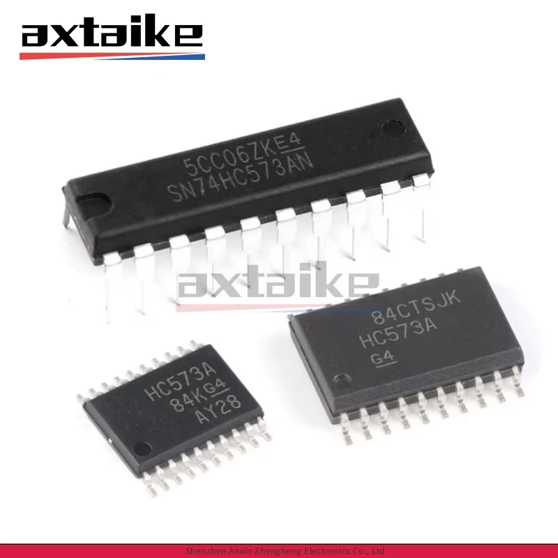10PCS 74HC573 Octal D-Type Latch IC DIP-20/SOP-20/TSSOP-20 Tri-State Output SN74HC573AN/ADWR/APWR HC573A SMD DIP