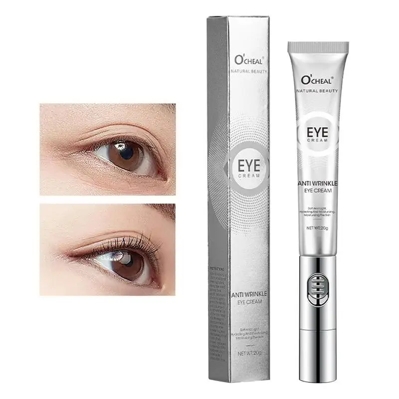 Crema para Ojos de masaje antiarrugas, crema vibratoria para ojos con vibración de microcorriente de 20g, crema para ojos con vibración de alta frecuencia