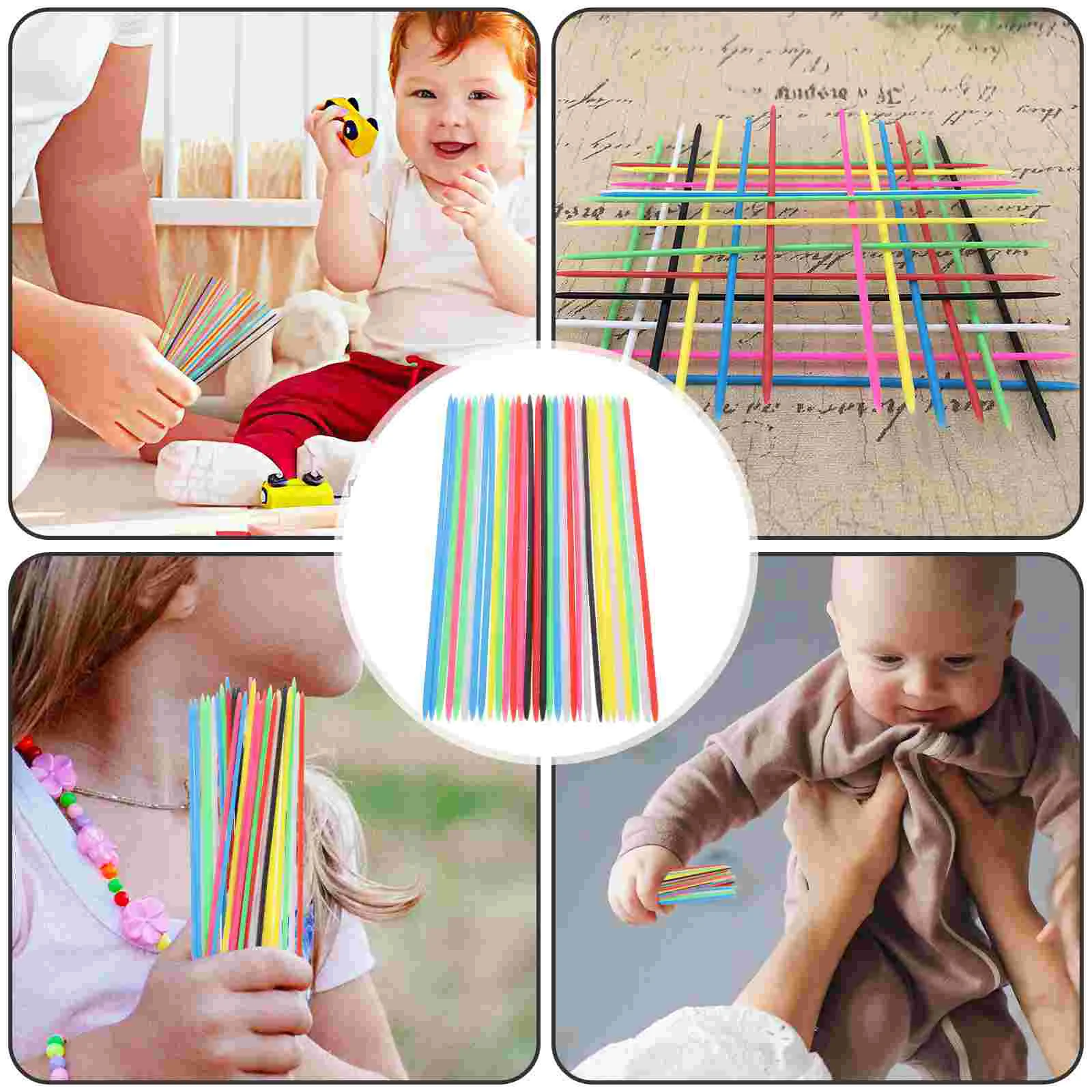 90 Pcs Parent-child Toys Puzzle Game Kids Pick Up Sticks Children's Educational Board Multi-person Interactive Picking One