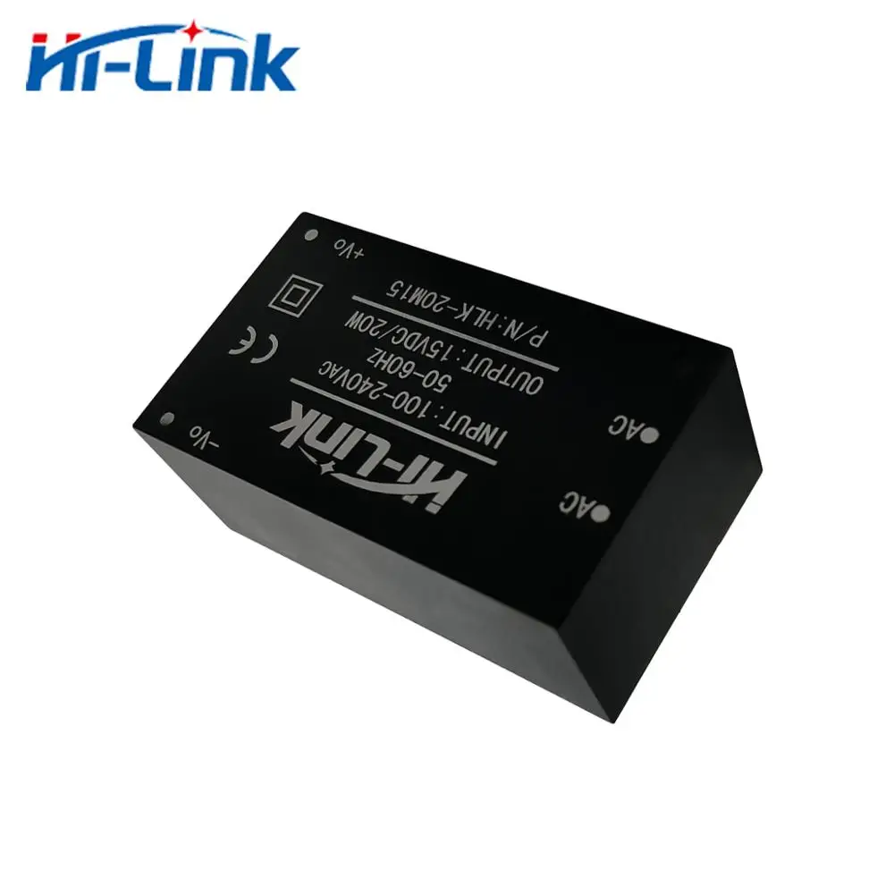 Hi-Link Single Output Isolated AC DC Power Supply Module 20W 15V 1300mA HLK-20M15