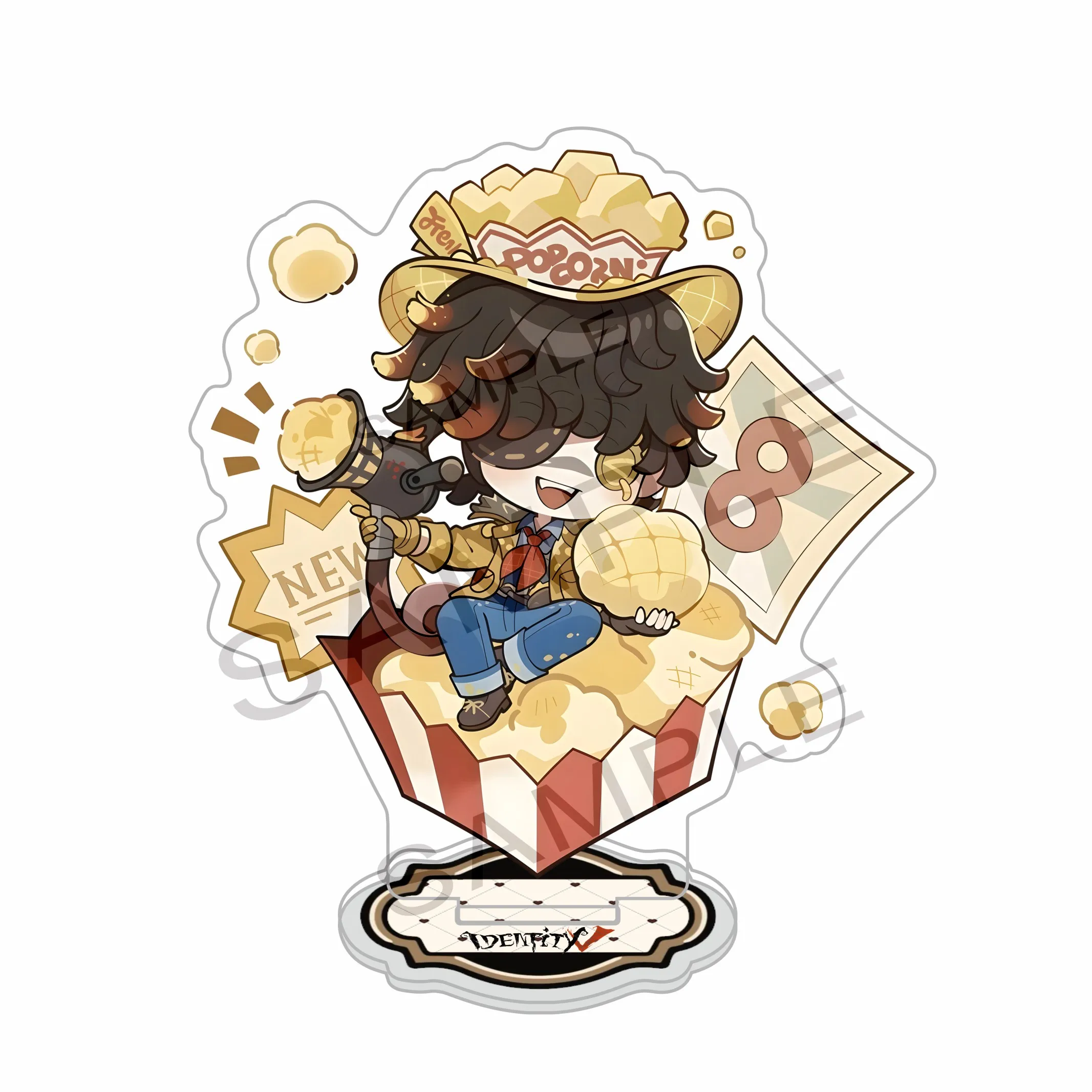 Hot Game Identity V 8th Anniversary Traces Collection Acrylic Stand keychains Prisoner Composer Novelist Desk Ornaments 10cm view 3