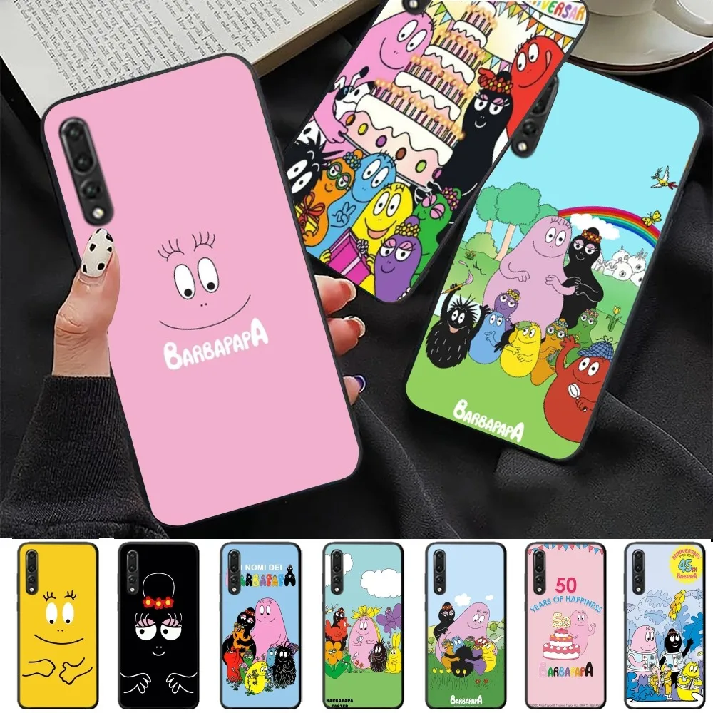 Cartoon B-Barbapapa Phone Case For Huawei P 8 9 10 20 30 40 50 Pro Lite Psmart Honor 10 lite 70 Mate 20lite