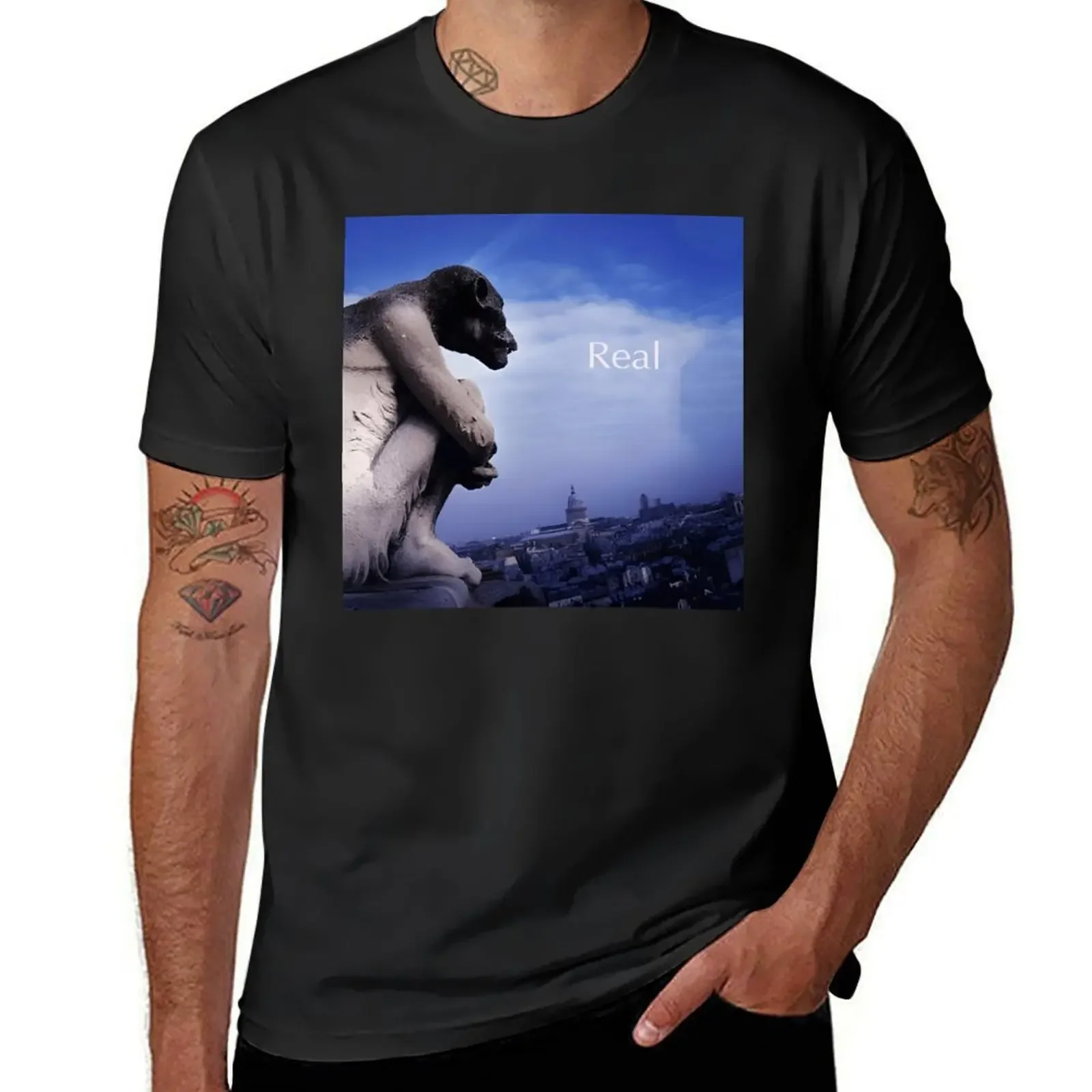 Real album lonely ape T-Shirt heavyweights customs mens graphic t-shirts hip hop