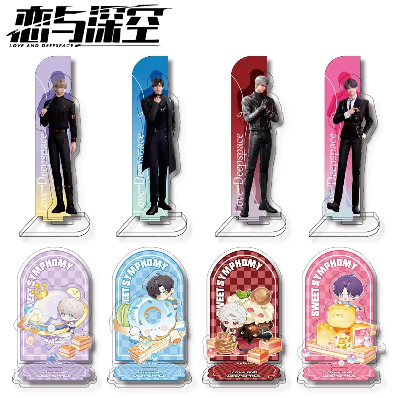 New Game Love And Deepspace Acrylic Stand Sylus Zayne Xavier Rafayel Cartoon Characters Figurine Model Plate Cosplay Gift