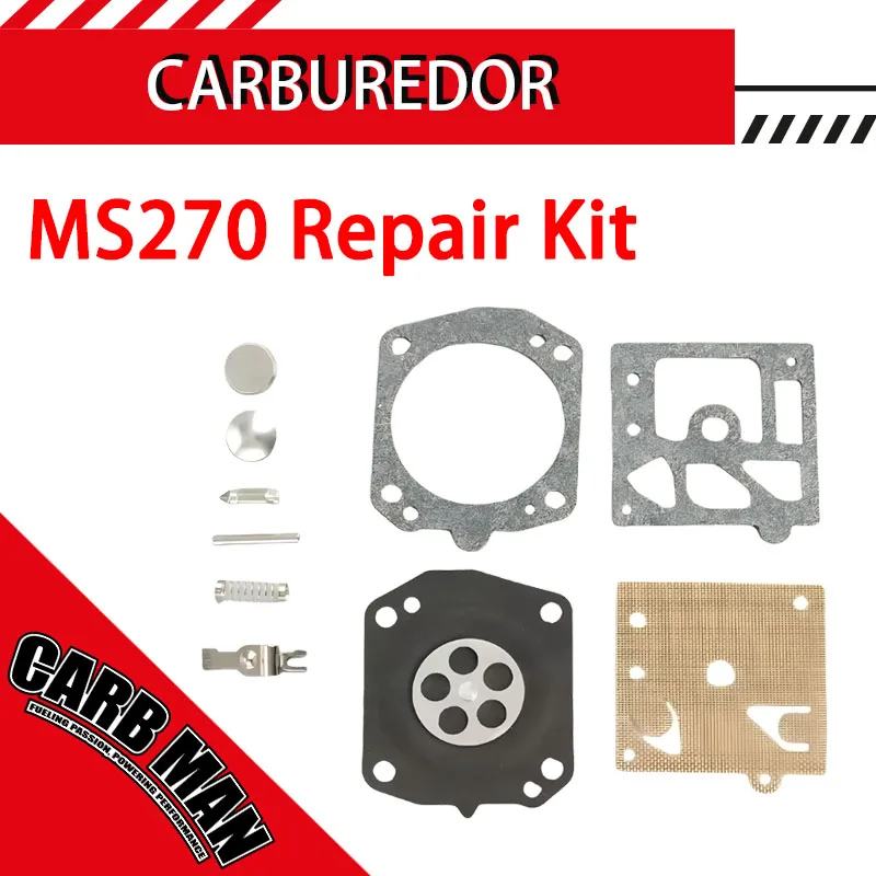 

For MS270 Stihl 029 039 044 046 MS280 MS290 MS441 MS461 MS390 MS341 MS361 MS440 Chainsaw Carburetor Repair Rebuild Kit Gasket