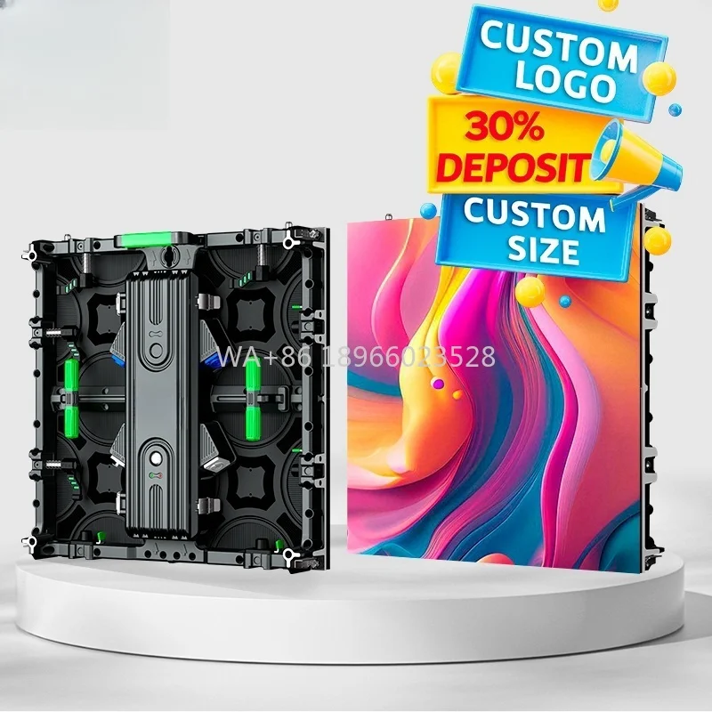 المبيعات الساخنة ضوء رقيقة جدا سهلة التركيب تبديد الحرارة الجيدة P2.604 شاشة عرض LED للإيجار في الهواء الطلق للحدث #1