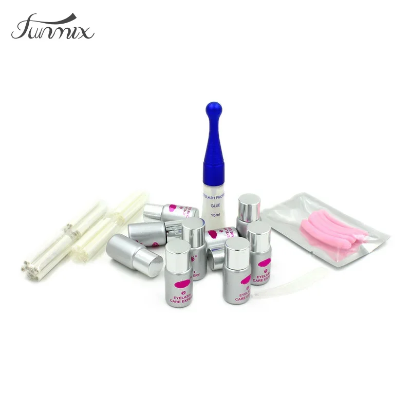 100% Brand False Eyelash Perm Kit Eyebrow tint Eyelash Curl MASCARA EYELASHE EXTENSION Tools