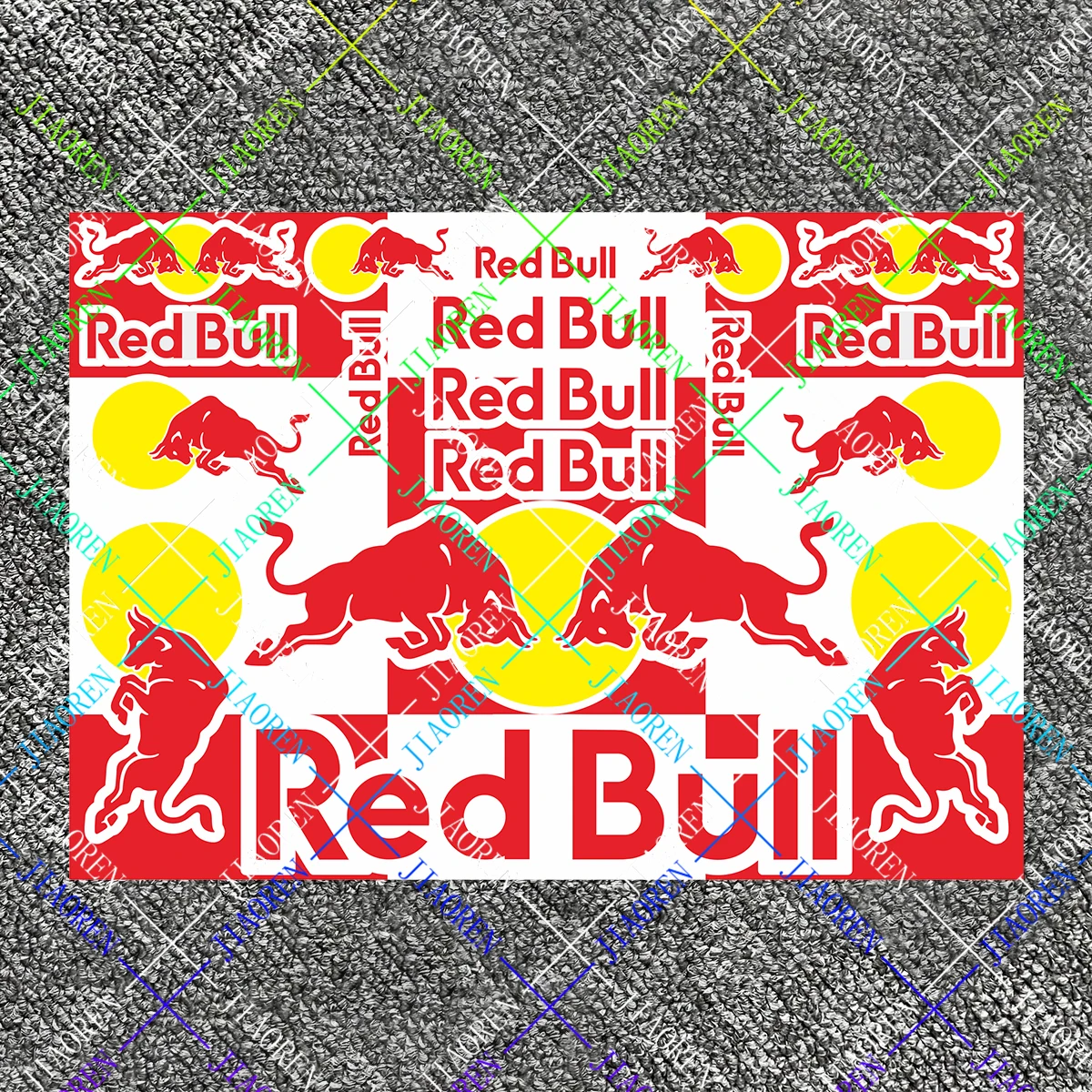 

Хэллоуин Красный Бык Наклейка F1 Автомобиль Большой Комплект Наклейки # 1