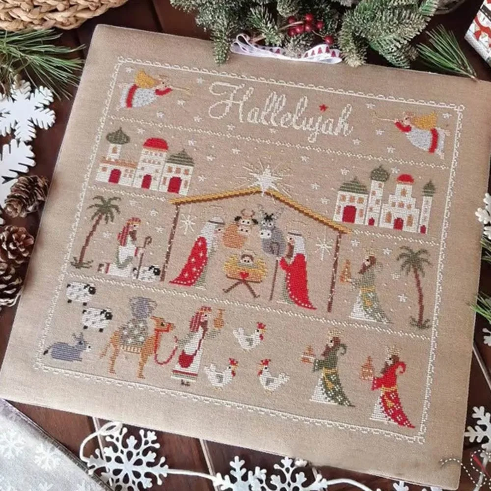 Non-finished Products Christmas Embroidery Kits Craft Packages Funny Religious Vintage Embroidery Needlework
