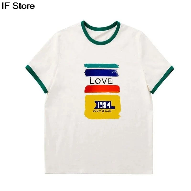 جيمين متساوية الحب تي شيرتات قصيرة الاكمام الرجال النساء Kpop الشباب مجموعة شقة الحب الطباعة رداء علوي غير رسمي نفس النمط المشجعين الملابس #2