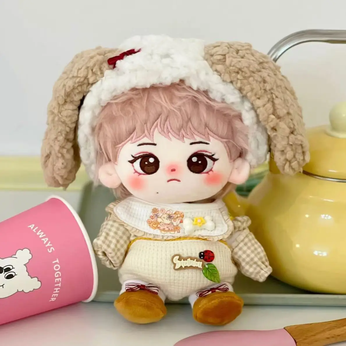 20 سنتيمتر المعبود دمية Enhy دمية القلم BABY KOR الرجال فريق مجموعة فستان متابعة القطن دمية محشوة أفخم ألعاب الدمى للأطفال الكبار عيد الميلاد