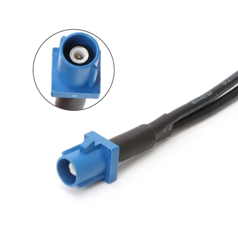 New Fakra C Male Plug To 2 x Fakra C Female Jack RG174 Y Type Splitter Combined Cable 50cm Pigtail Cable