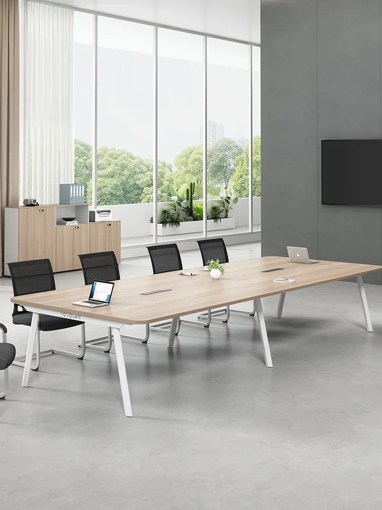 Conference long table office desk and chair combination simple modern small negotiation office furniture training table