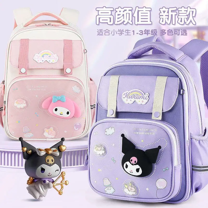 

Cute Cartoon Sanrios Kuromi My Melody Children Backpack High-Capacity Good-Looking Lighten The Burden Schoolbag Fashion Gift