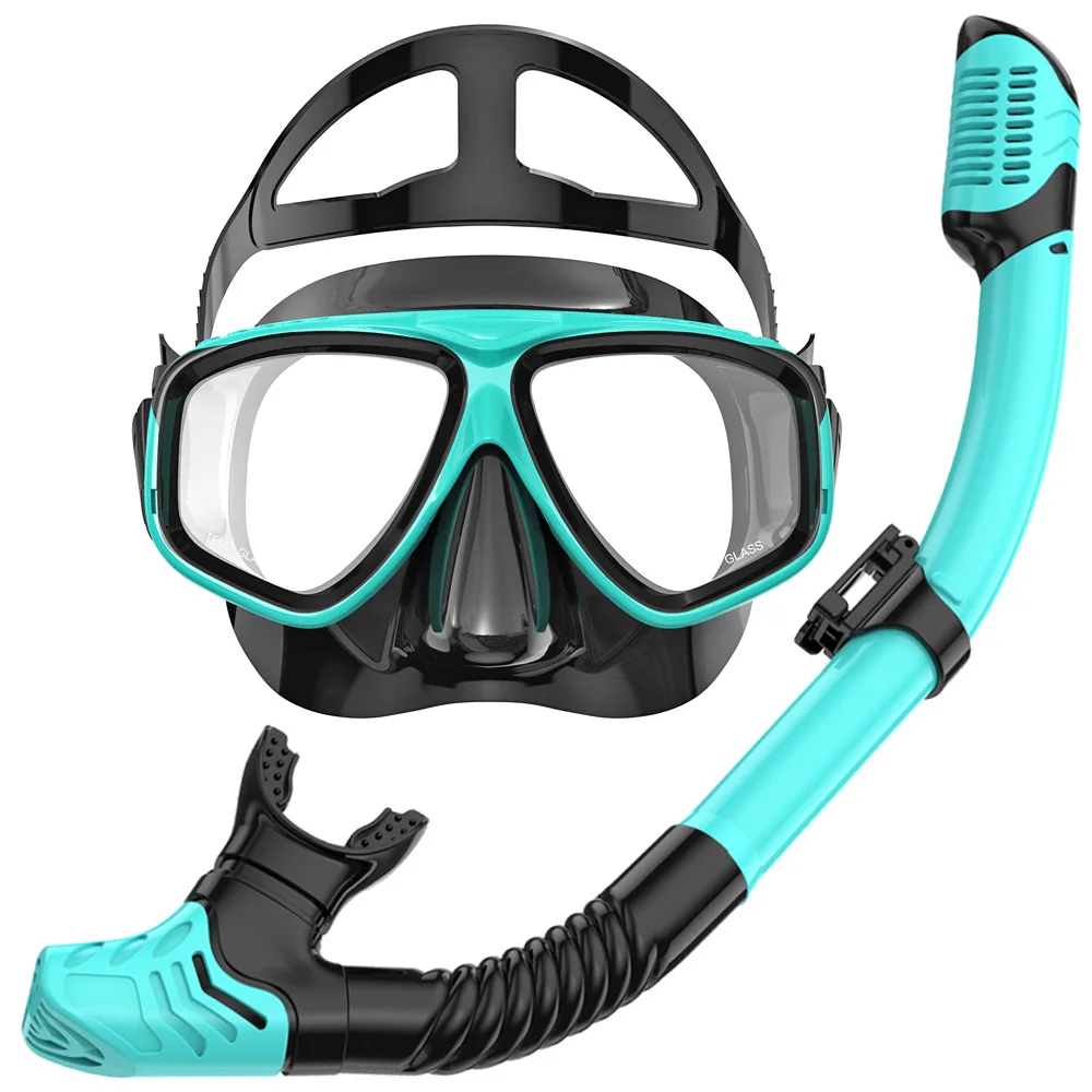 

Набор сухих масок для подводного плавания, силиконовые панорамные маски с низким объемом, широкий обзор, защита от утечек, противотуманные маски для дайвинга, очки для плавания для мужчин и женщин