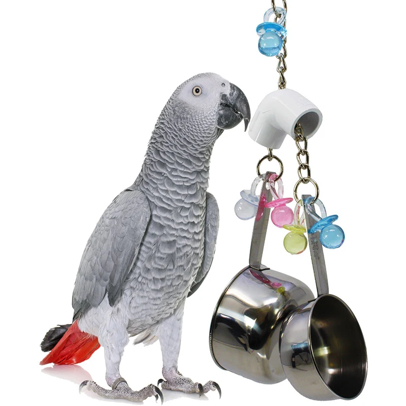 Bead Color Random Hanging Parrot Bird Molar Toy Articles Parrot Bite Pet Bird Toy For Parrot Training Bird Swing Biting Toys