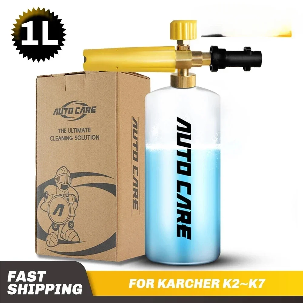 1L Snow Foam Lance Soap Foamer Sprayer Foam Generator Foam Gun for Karcher K2 K3 K4 K5 K6 K7 High Pressure Car Washer Auto