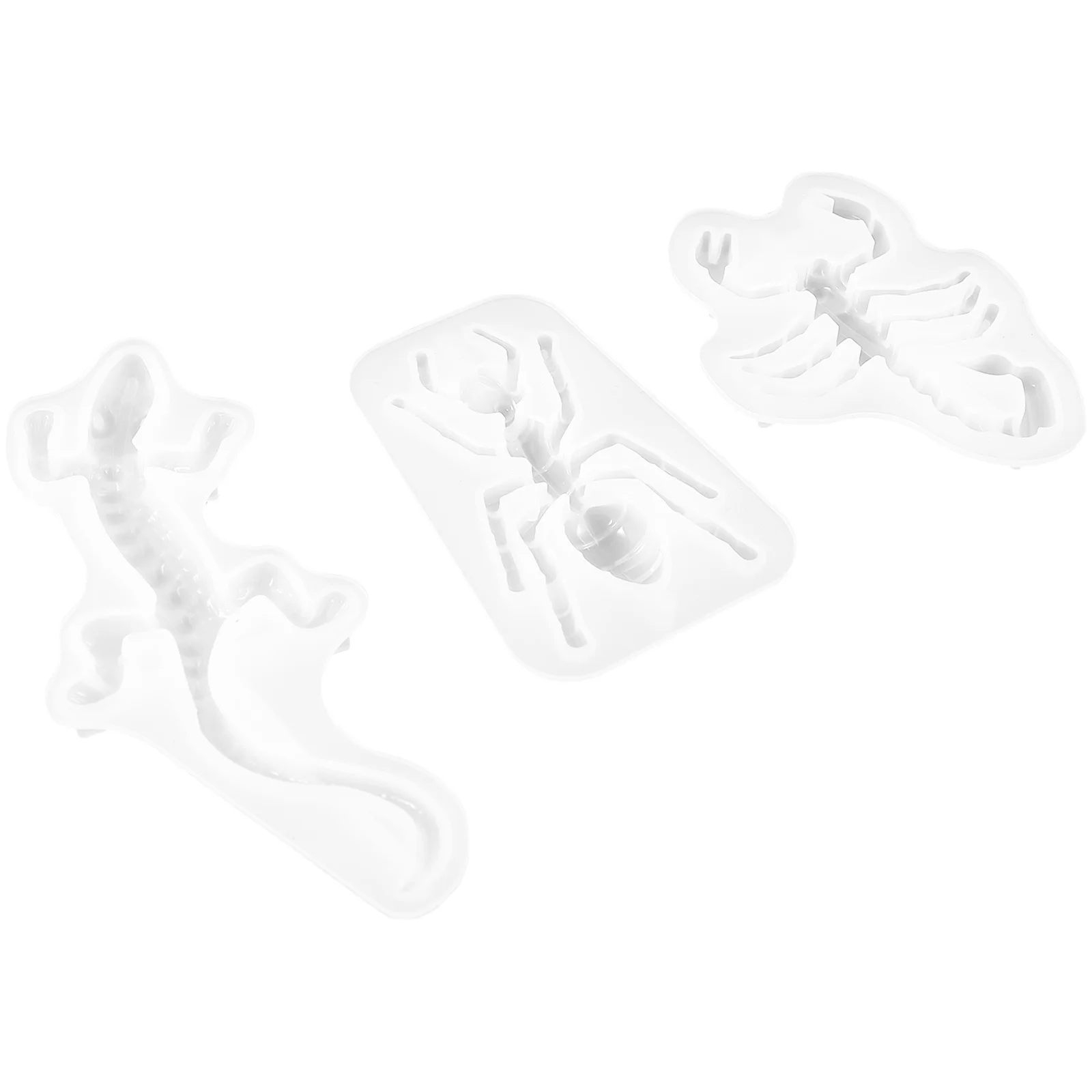 

3 Pcs Insect Silicone Mold Fondant Chocolate Mould Clay Molds Baking Silica Gel Animal Candy