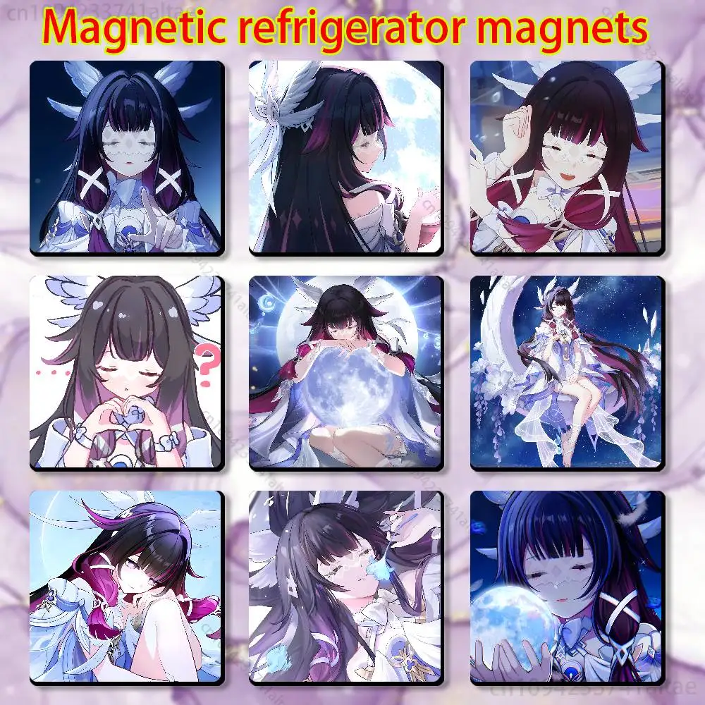 

Genshin Impact Columbina Magnetic Fridge Magnets - No Falling Off, Fit for Refrigerators, All Metal Surfaces,Home Decor