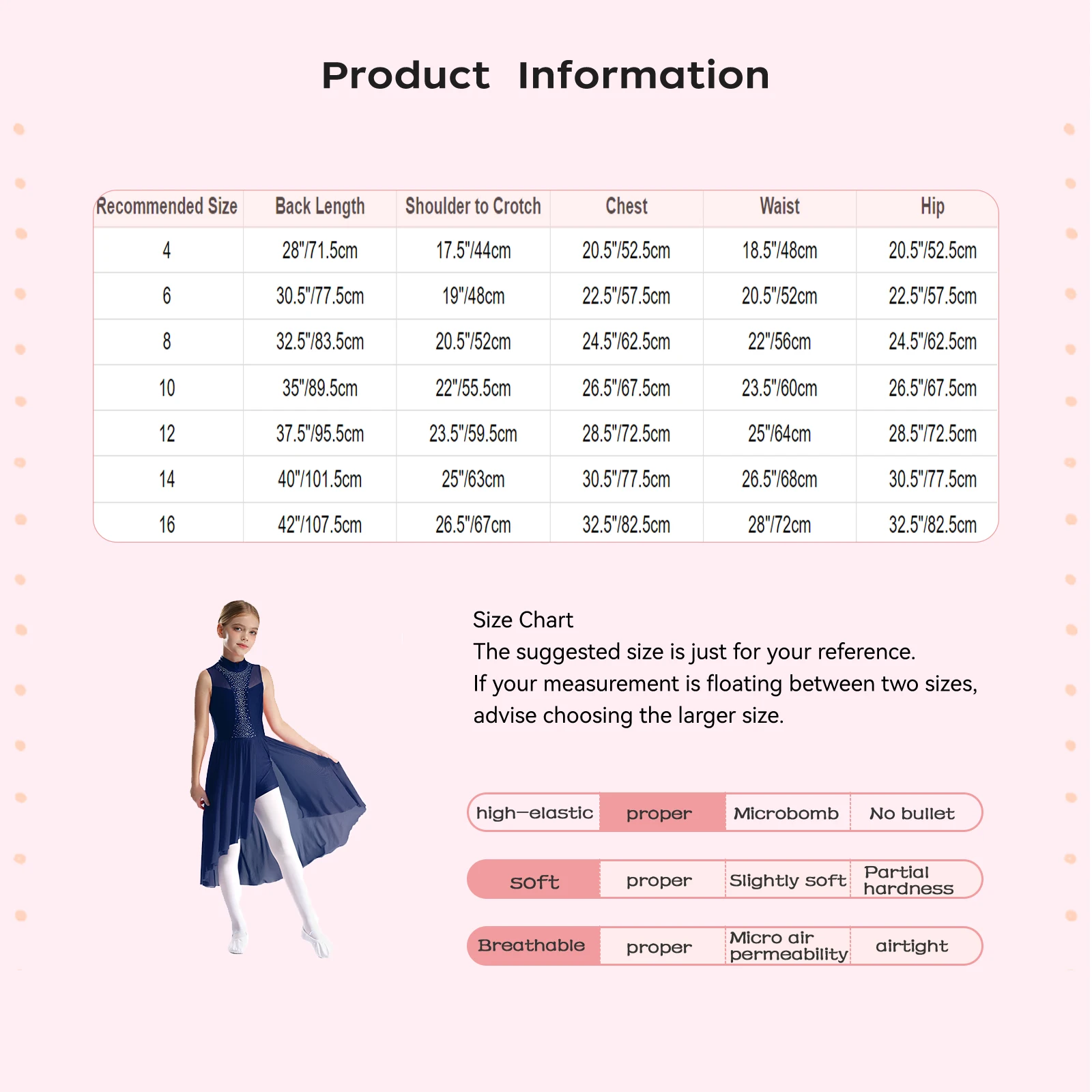 Kinderdansjurk voor meisjes Modern eigentijds turnpakje met balletrokken Lyrische danswedstrijd Ballerina Class Dancewear