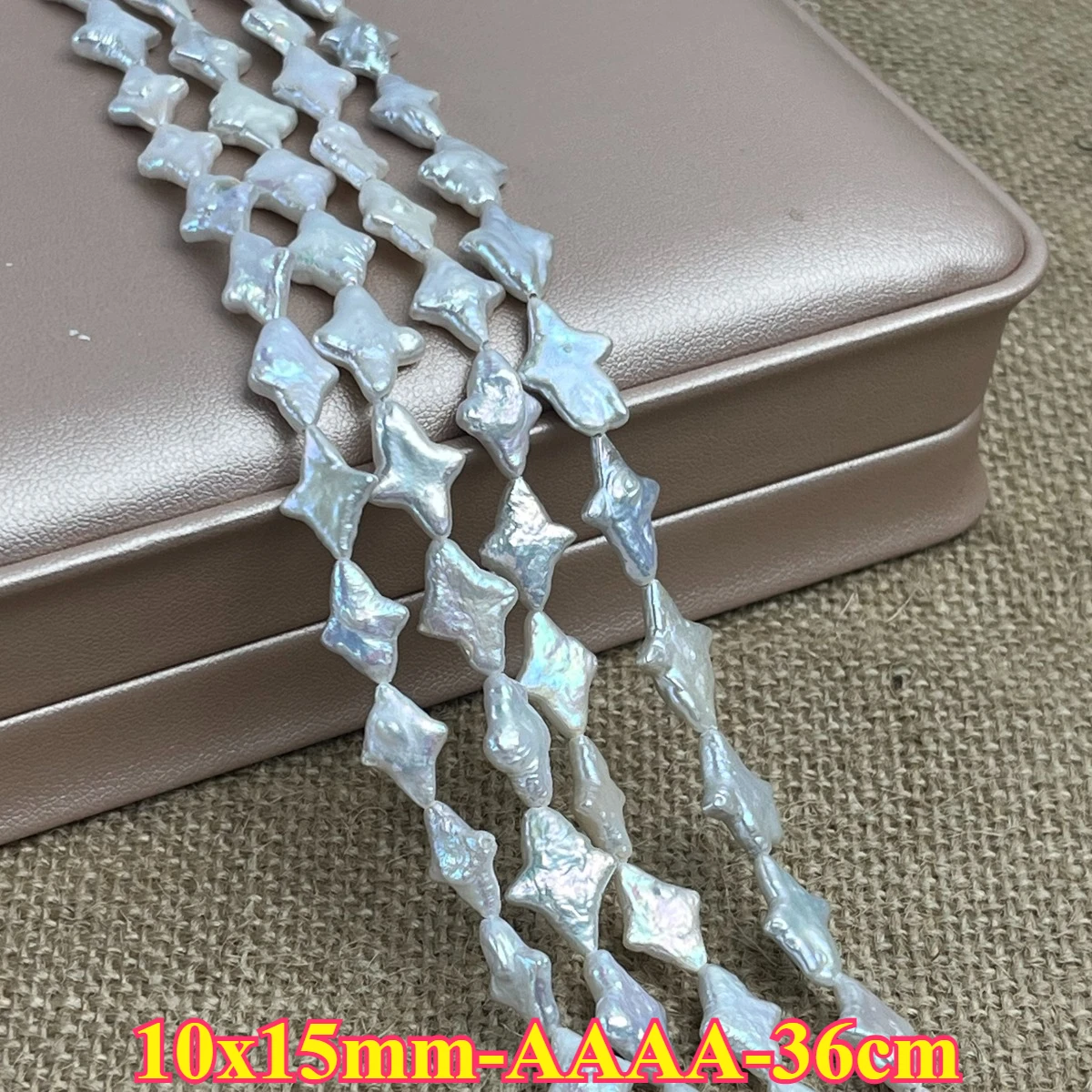 

10x15mm AAAA Natural Freshwater Pearl Rhombus Baroque Spacer Bead Jewelry Make DIY Necklace Bracelet Women Gift Wedding Premium