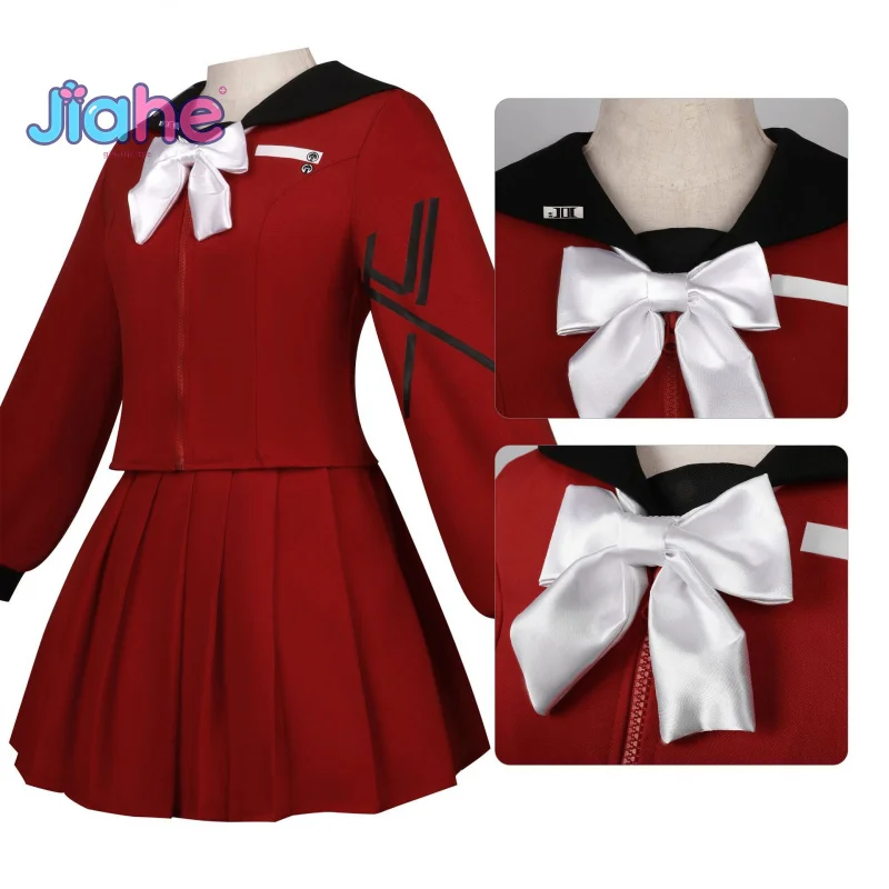 

The Hundred Line -Оскар Обороны-Цукумо Они Косплей Костюм Женская Милая JK Униформа Рубашка Юбка Носки Галстук Полный Комплект