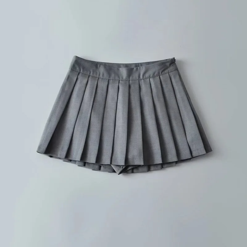 Sexy mini skirt black fall outfits women y2k pleated skirts for women korean streetwear fashion kawaii micro skirt brown Winter