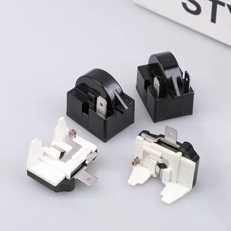 Refrigerator Compressor PTC Start Relay Refrigerator Starter Overload Protector 2 Pin 15 Ohm 1/6H Replacement Protector