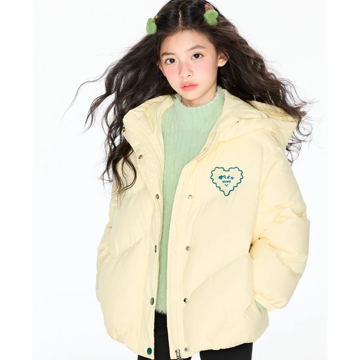 ملابس شتوية جديدة لعام 2025 للفتيات سترة قطن سميكة دافئة معطف قطني سميك دافئ معطف متعدد الاستخدامات #3
