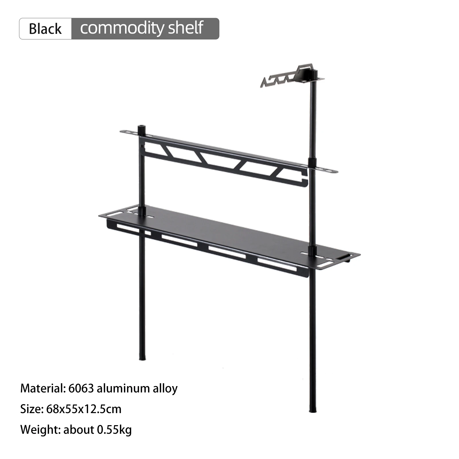 BISINNA IGT Tafelaccessoires Uitbreidbare tafel met halve eenheid Opbergrek Lampenpaal Netzak BBQ Picknick Multifunctionele kampeerbenodigdheden