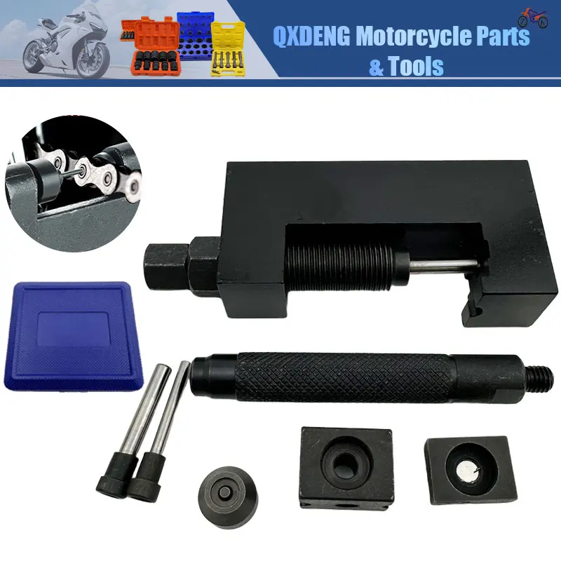 

520/525/530/Oil Seal Chain Disassembling Tool Chain Riveter Punching Chain Link Installation Motorcycle Chain Removal Tools
