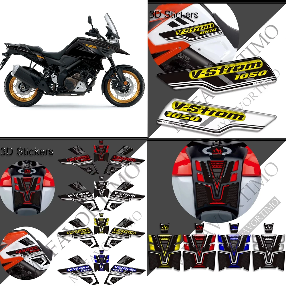

Motorcycle For Suzuki V STROM VSTROM DL 1050 XT 1050XT DL1050 Tank Pad 3D Stickers Protector Side Fuel Oil Kit Decals 2019-2022
