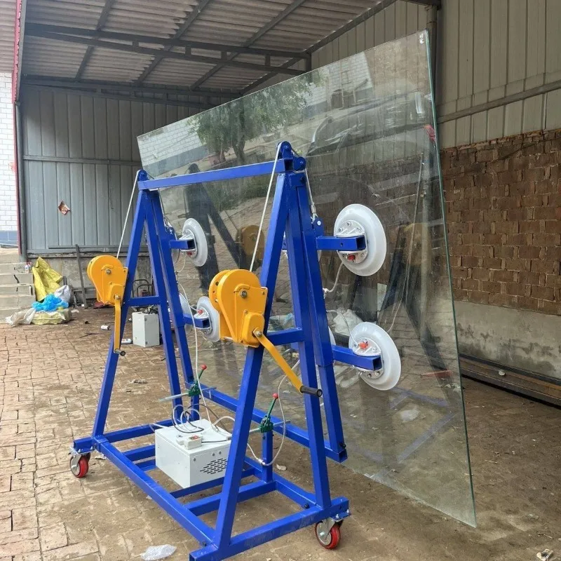 

Vacuum suction cup glass moving cart to move curtain wall glass door