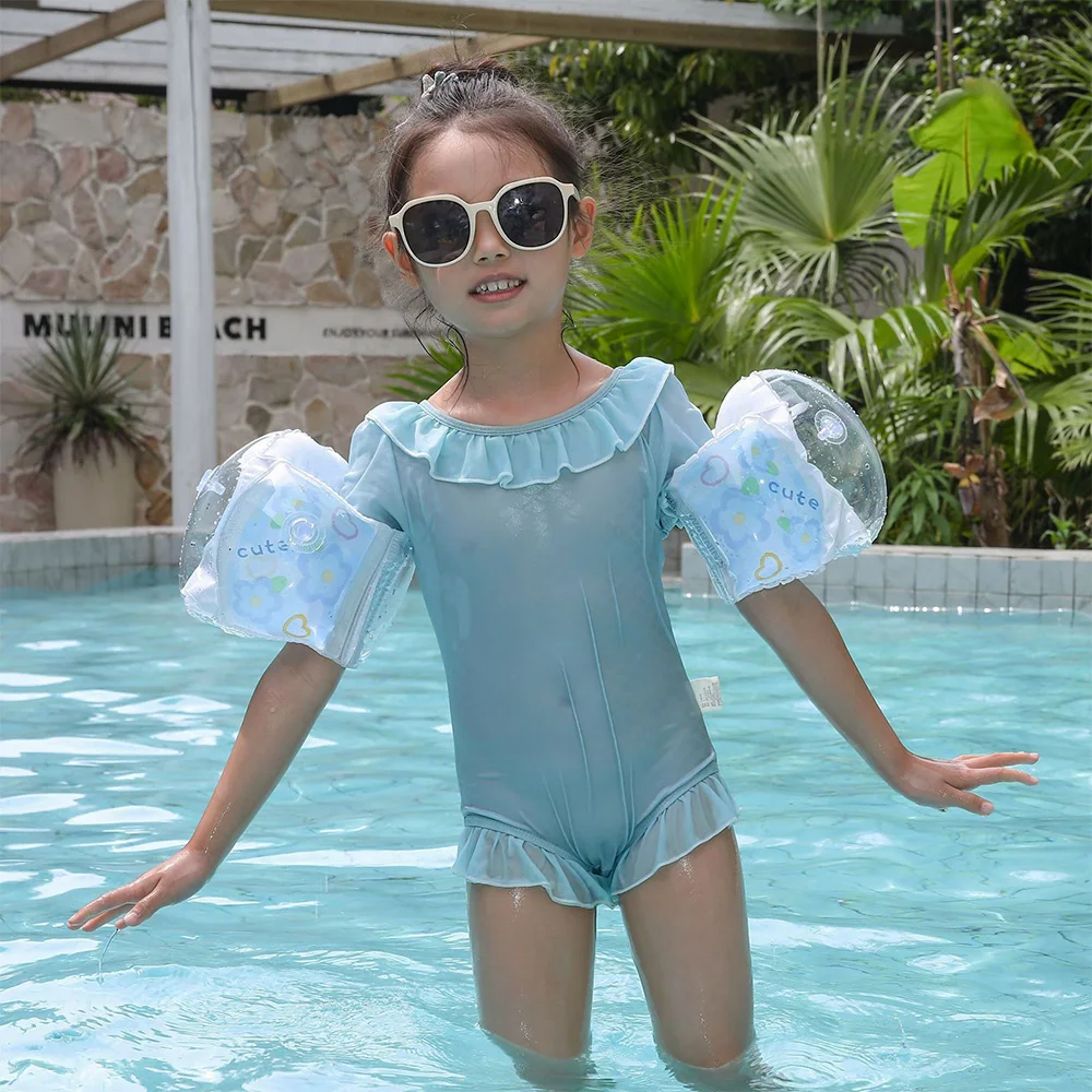 1Pcs Inflatable Swim Arm Ring Pool Float Swim Tube Swim Accessory Summer Water Sports Inflatable Buoyancy Armbands