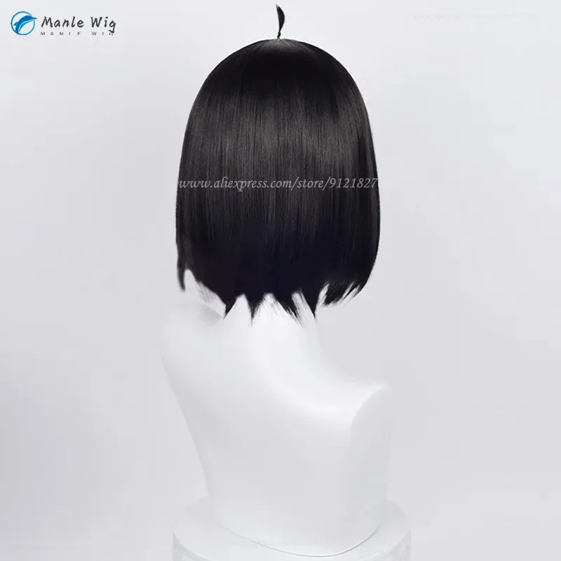 2025 Anime cos Yuri Briar Cosplay negro resistente al calor pelo sintético fiesta Yor Forger Brother pelucas + gorro de peluca