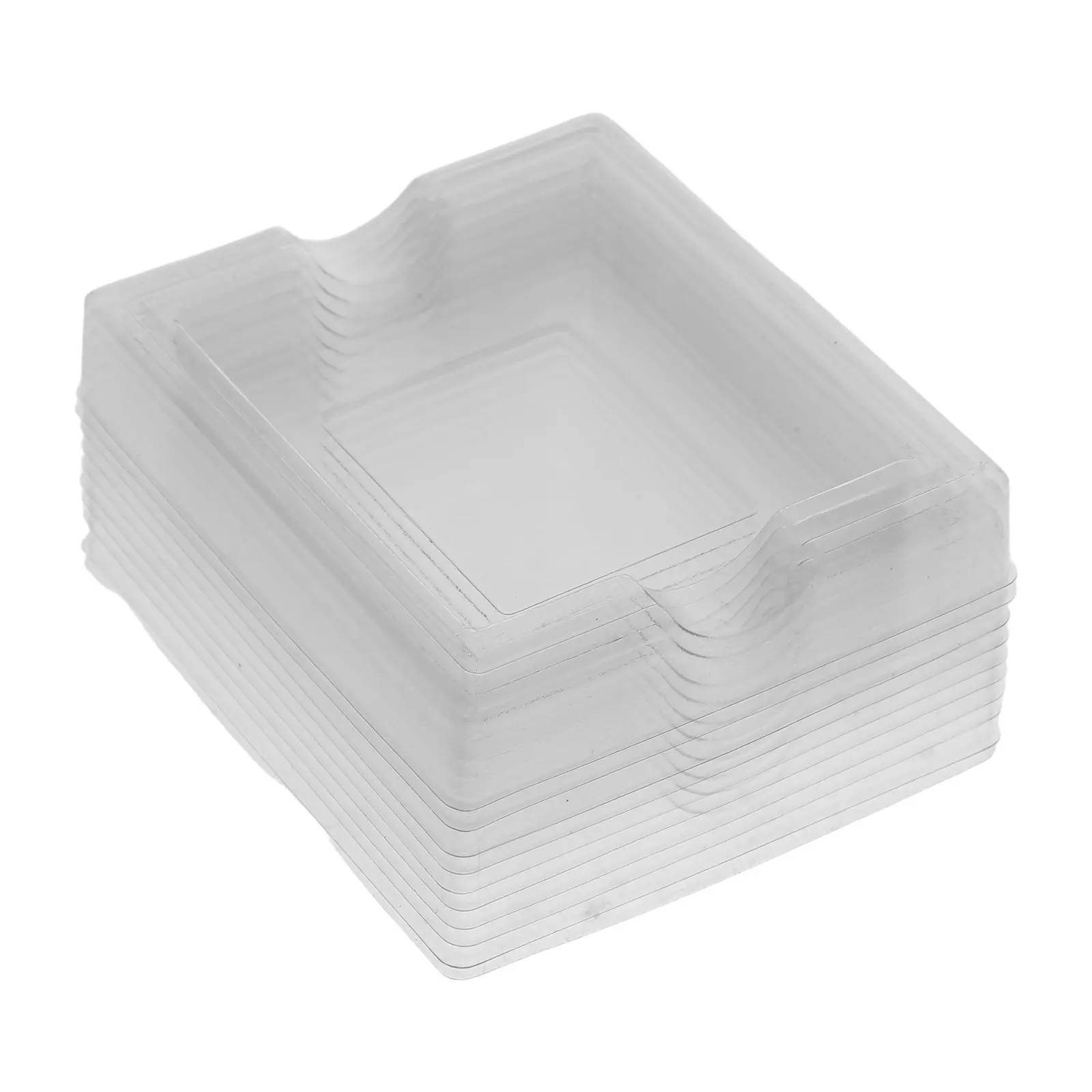 10Pcs Game Card Cartridge Insert Tray Transparent Plastic Organizer Protection Holder Storage Display for GB Games