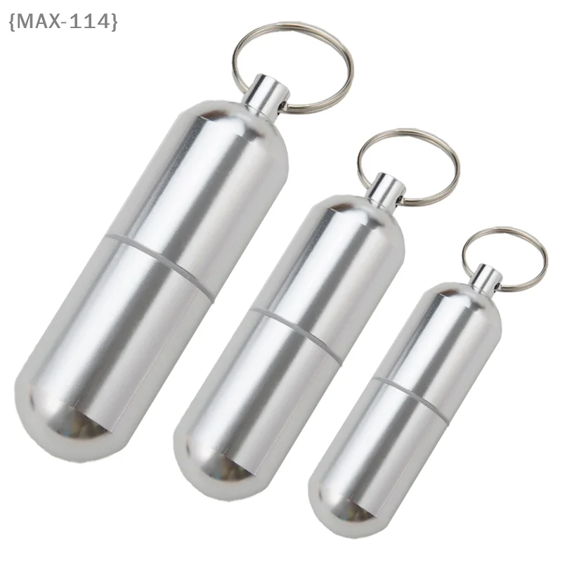 【Ja】Waterproof Aluminum Pill & Toothpick Box - Portable Keychain Container for Travel, Camping & Daily Healthcare - view 5