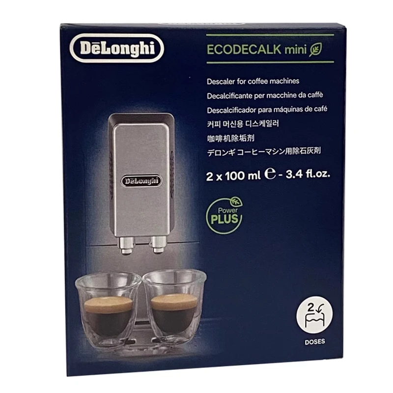 DELONGHI-desincrustador ECODECALK MINI para máquinas de café, 100ML x 2