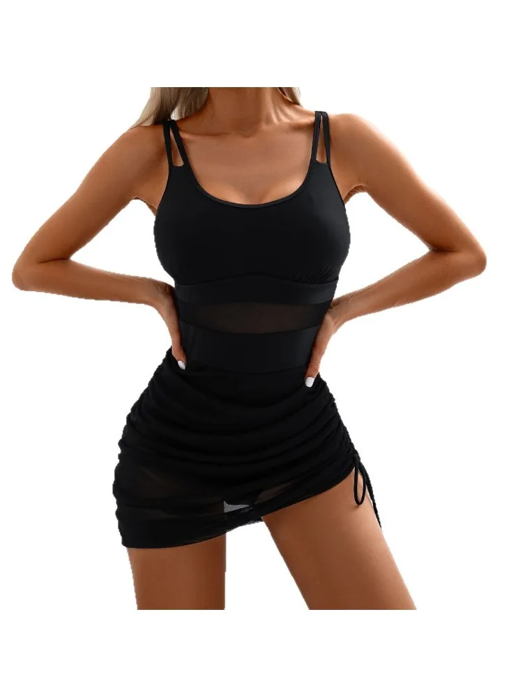 여성 섹시한 하이 웨이스트 푸시 업 한국 비키니 세트 수영복 수영복 비치웨어 2025 신규