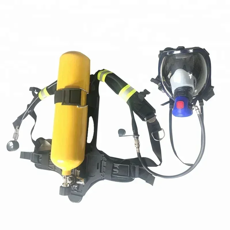 60min SCBA Fire Fighting Positive Pressure Breathing Apparatus Respirator